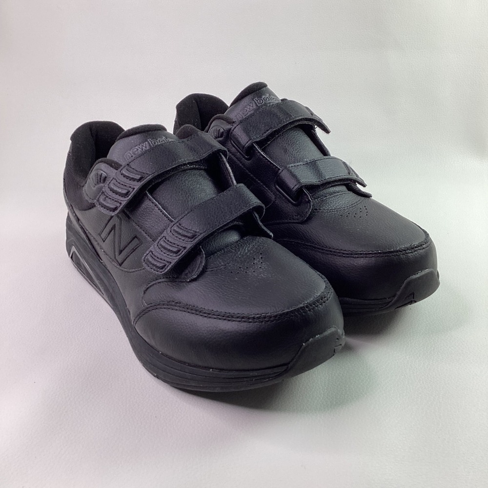 New Balance 928v3 Mens 10 4E Black Leather Walking Shoe MW928HB3 Hook Loop Strap